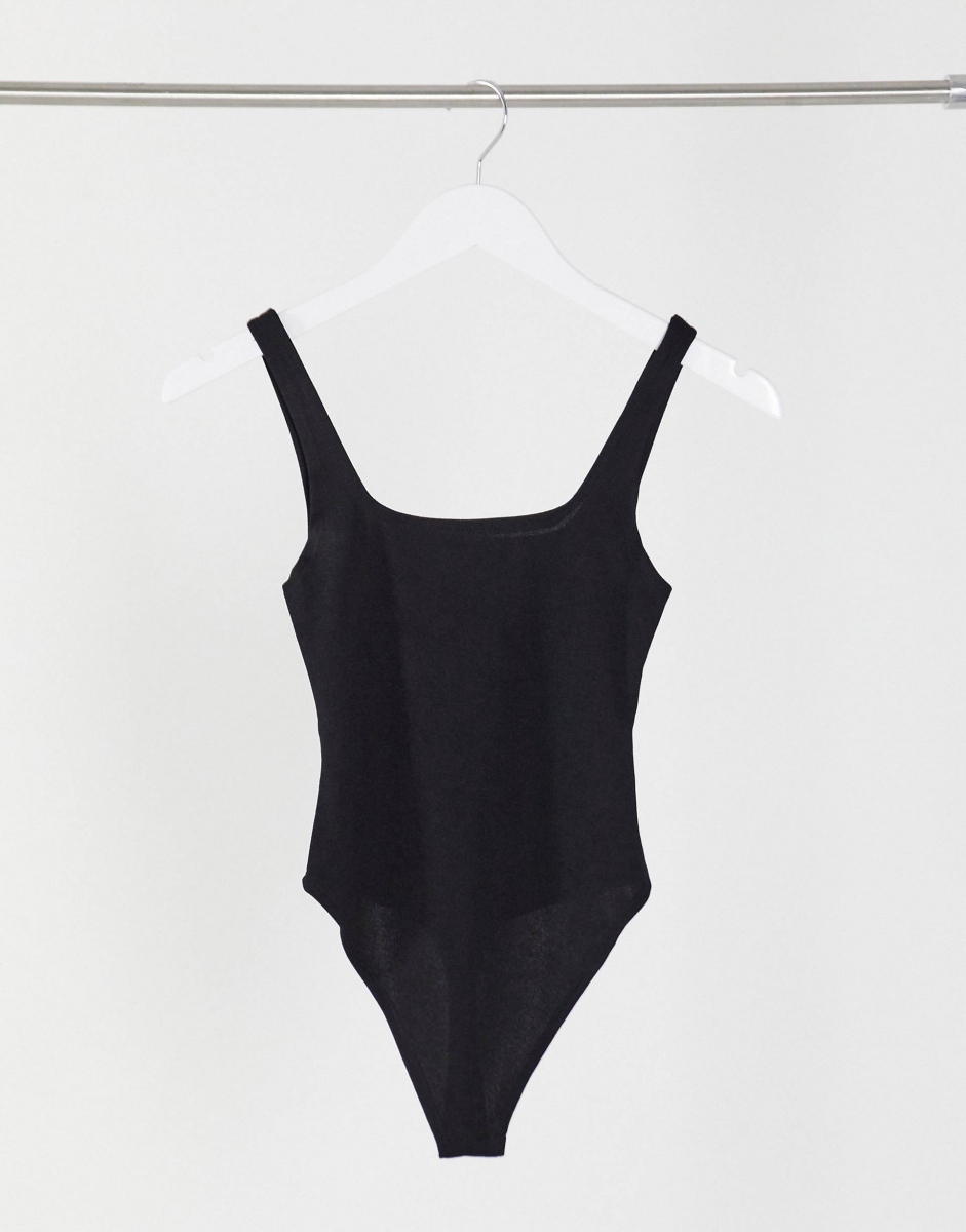 PETITE BODY GŁADKIE DAMSKIE L 017 Kolor czarny