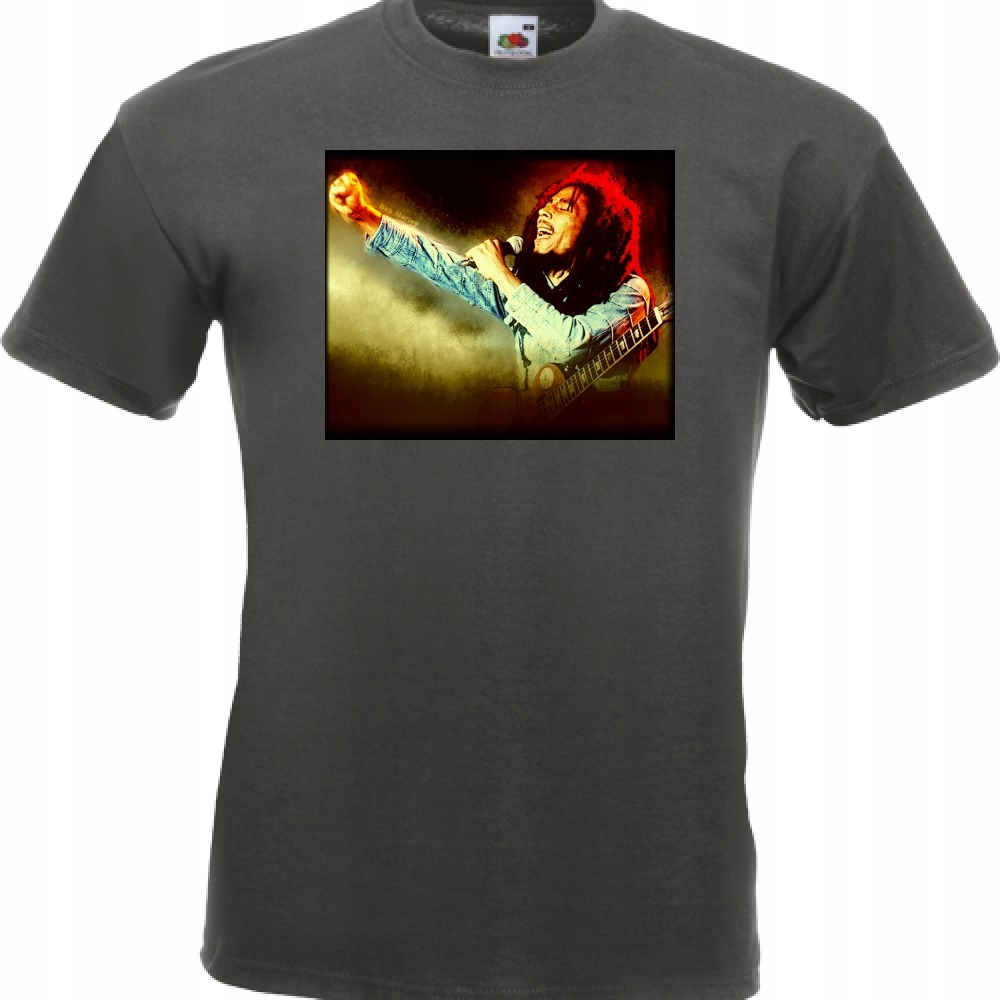 

Koszulka z nadrukiem reggae Bob Marley rasta L