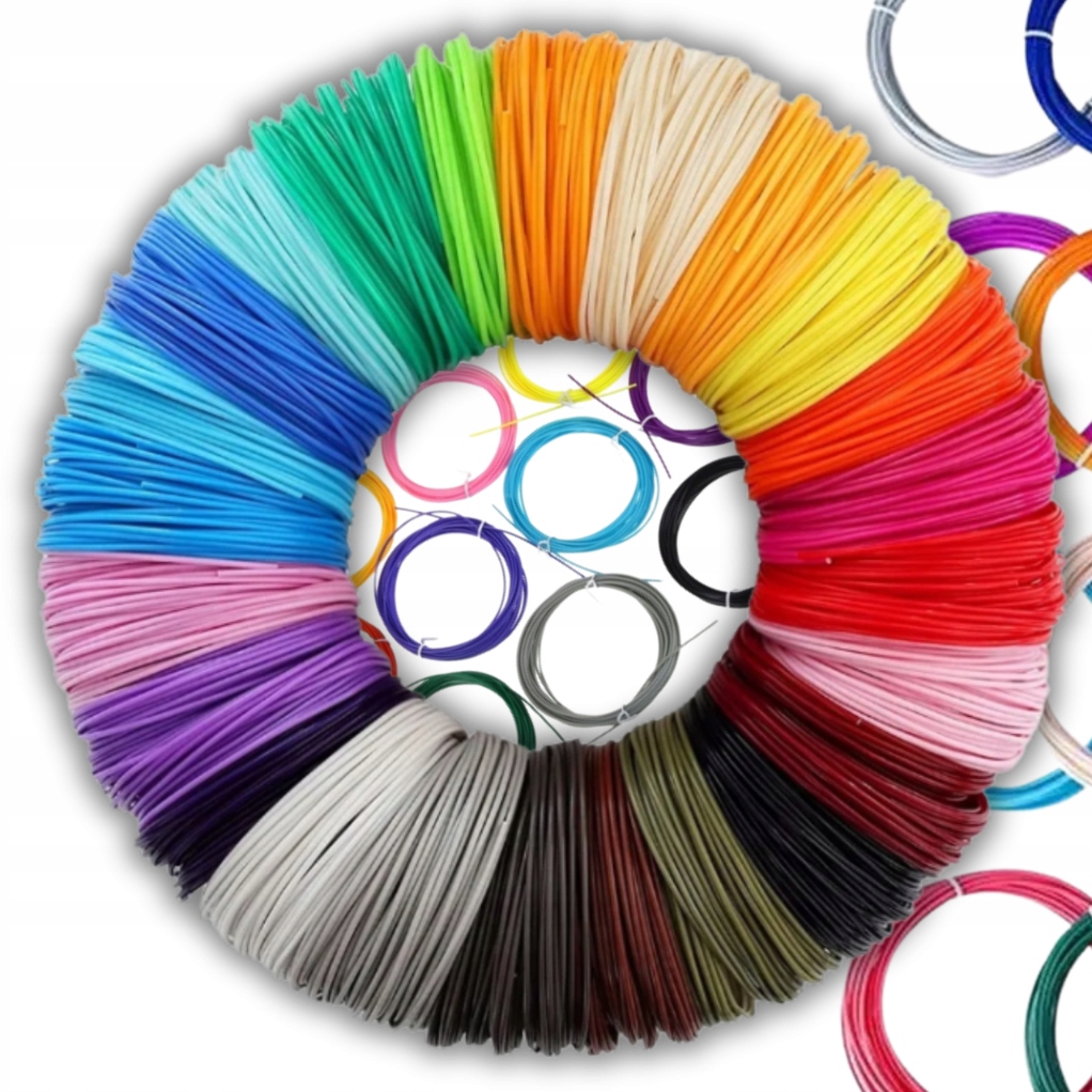 WKŁADY DO DŁUGOPISU 3D Foxflex PEN Filament PLA - ZESTAW 30 KOLORÓW 300 m