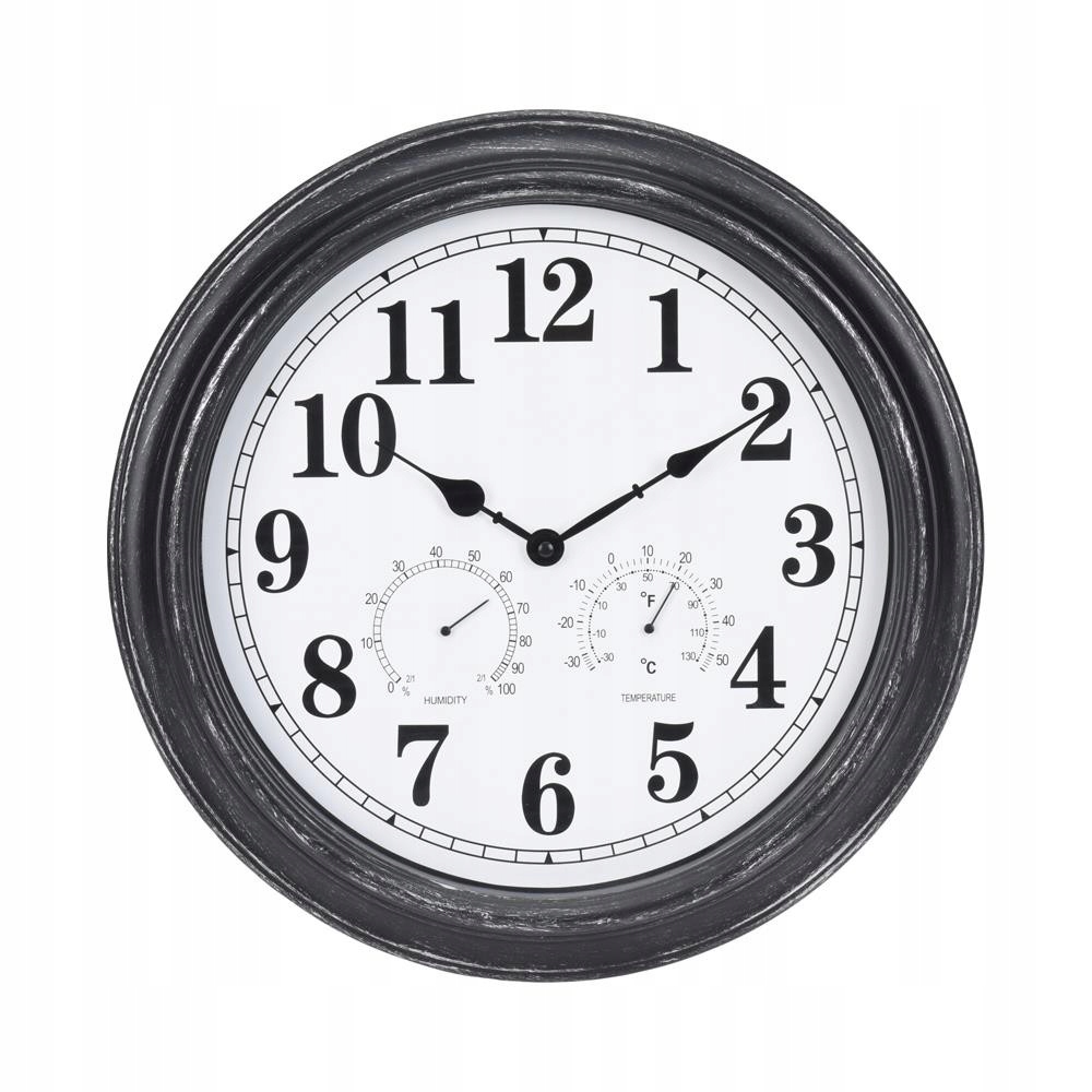 Zegar na ścianę do domu na zewnątrz TERMOMETR 40cm (837000550) • Cena,  Opinie • Zegary 12611562135 • Allegro
