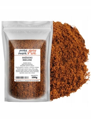 4x Hřebíček Mletý 100 g Aromatické přírodní hřebíček vysoké kvalityKol-Pol