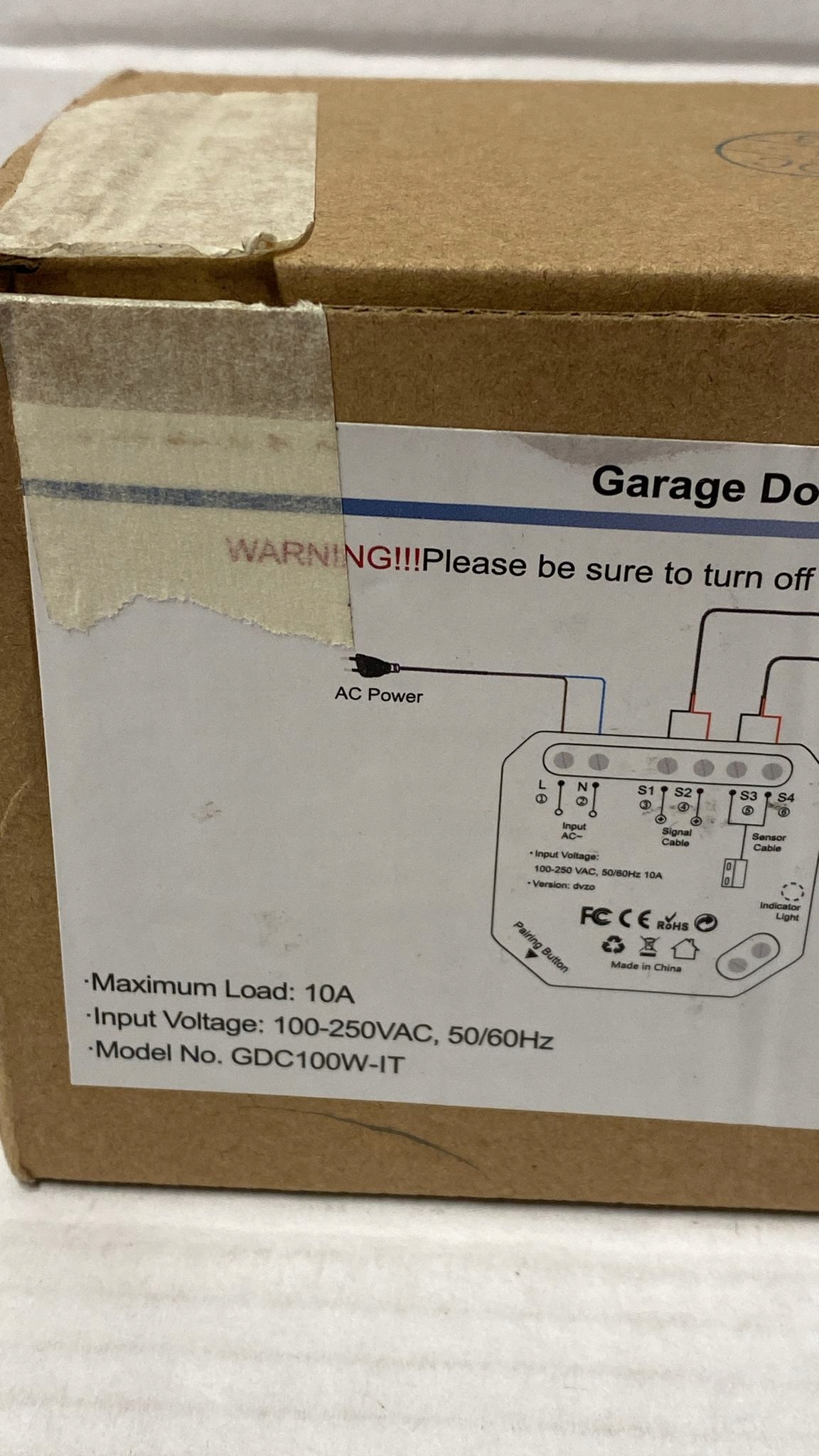 Otwieracz do drzwi garażowych LoraTap GDC100W-IT Rodzaj sterownik