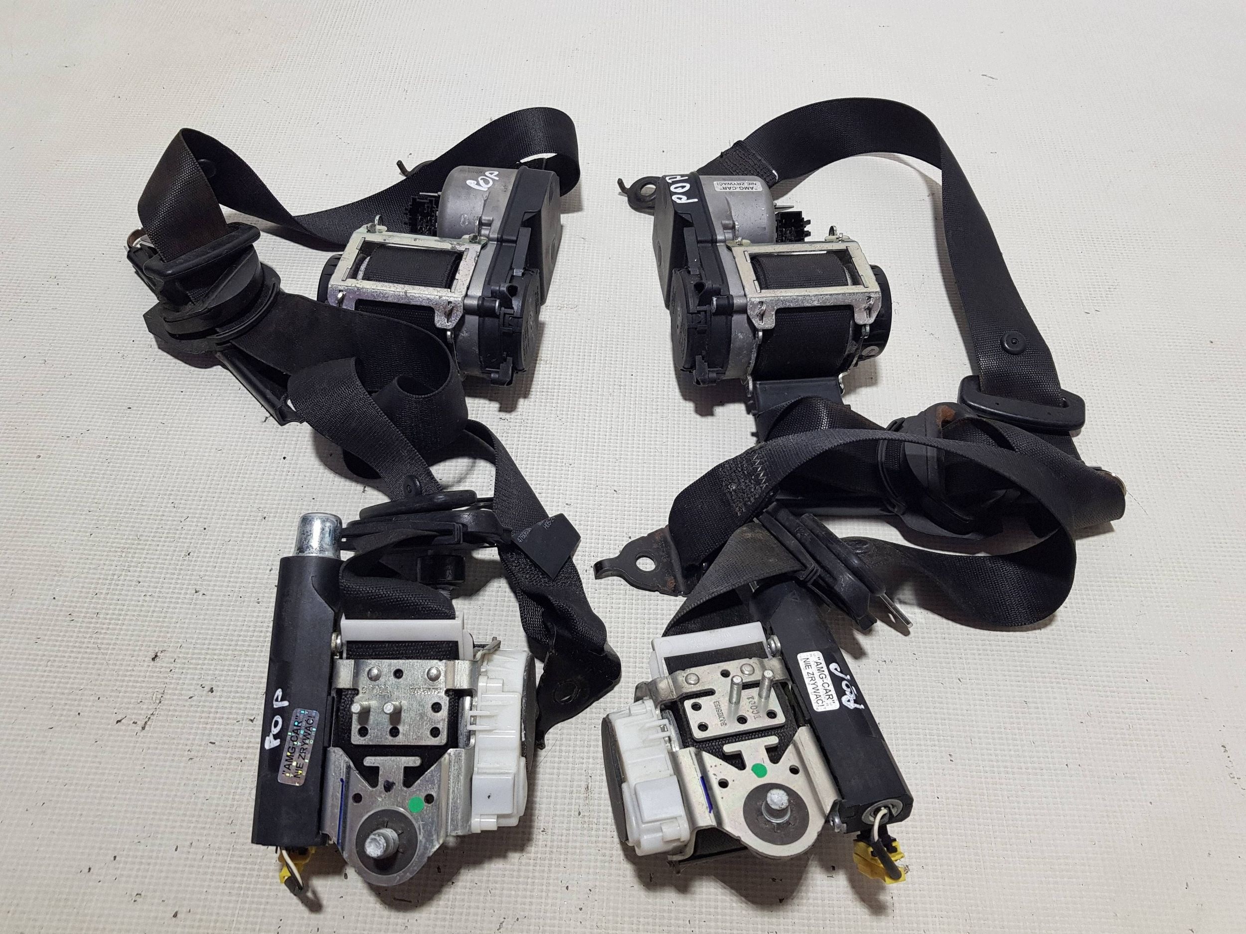 tension belts front rear part left right KOMPLET MERCEDES ML W164