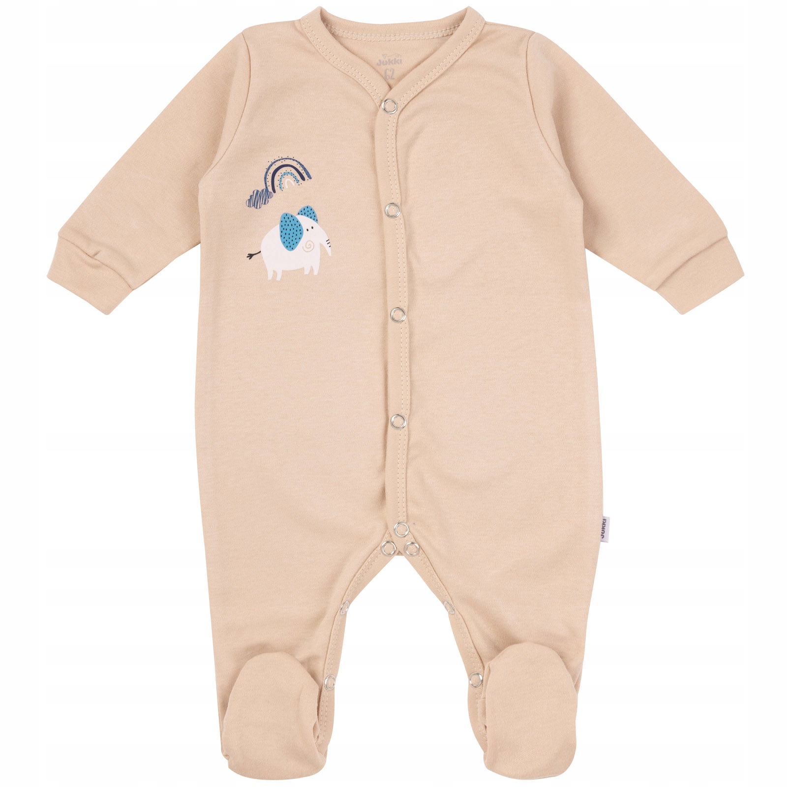 3pak PAJAC PAJACYK NIEMOWLĘCY PIŻAMA ROZPINANY 62 Rękaw długi rękaw