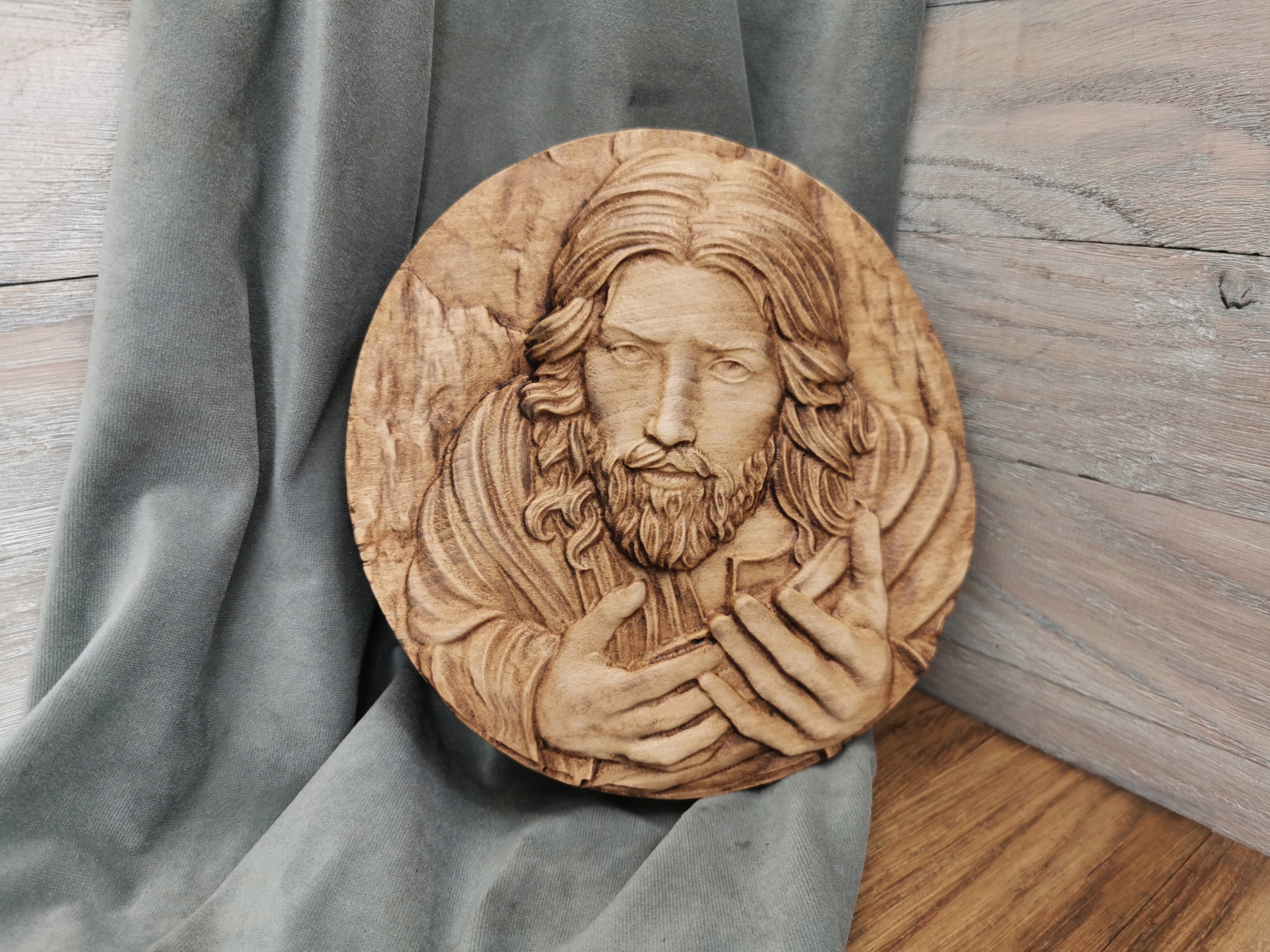 Dřevěný dárek primice na svatém přijímání Ježíše 40 cm