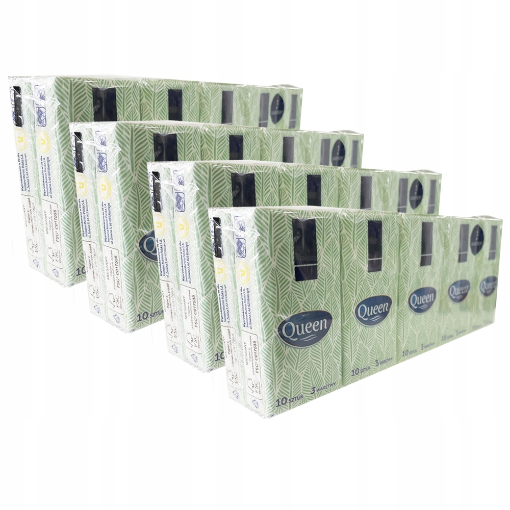 

Chusteczki Higieniczne Queen 40 Opakowań 400SZT