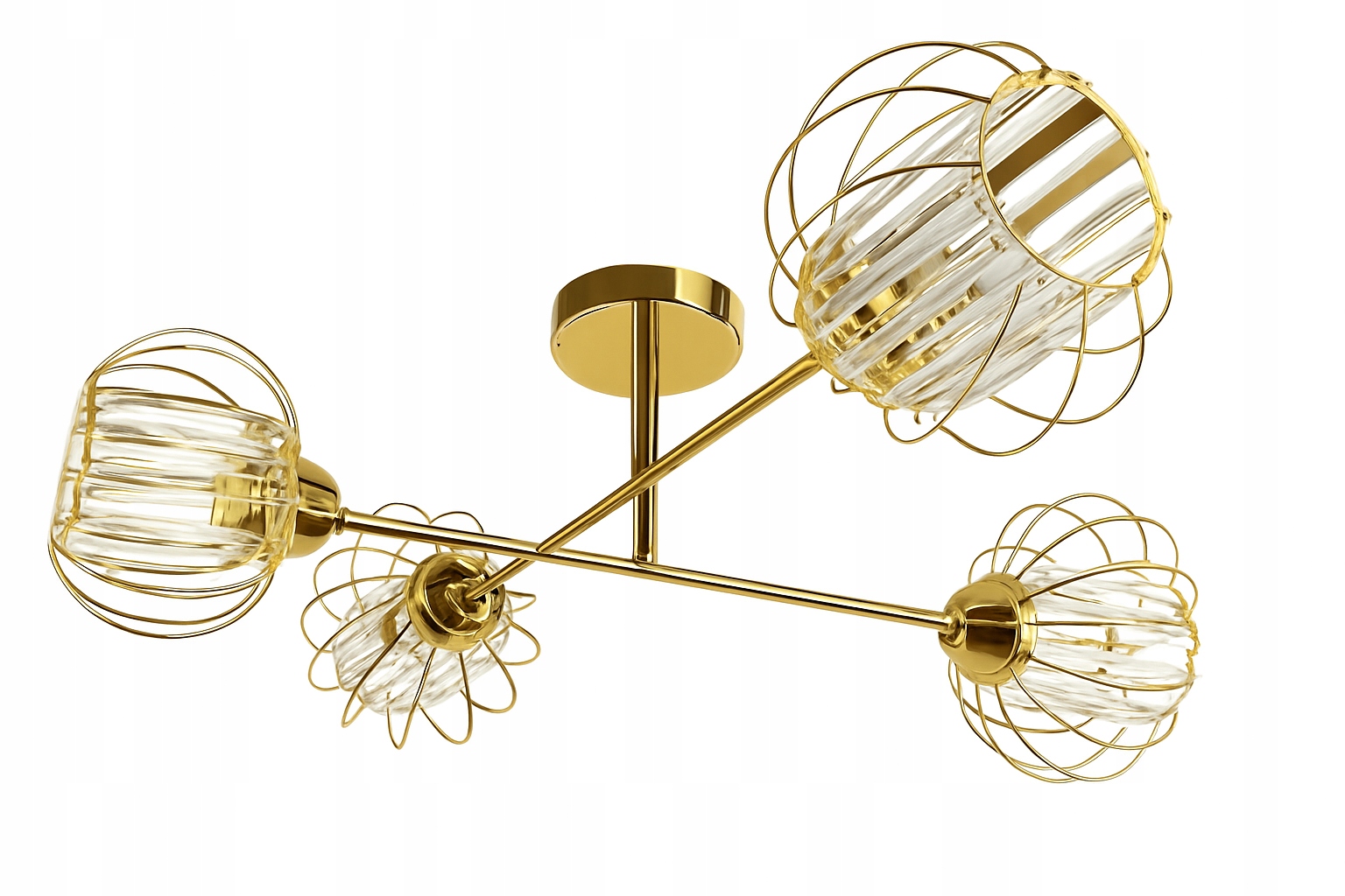Závěsná Stropní Lampa Křišťálová Lampa zlatá Moderní Led glamour