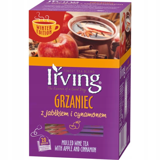 Levně Irving Čajový ohřívač s jablkem a skořicí, 20 sáčků