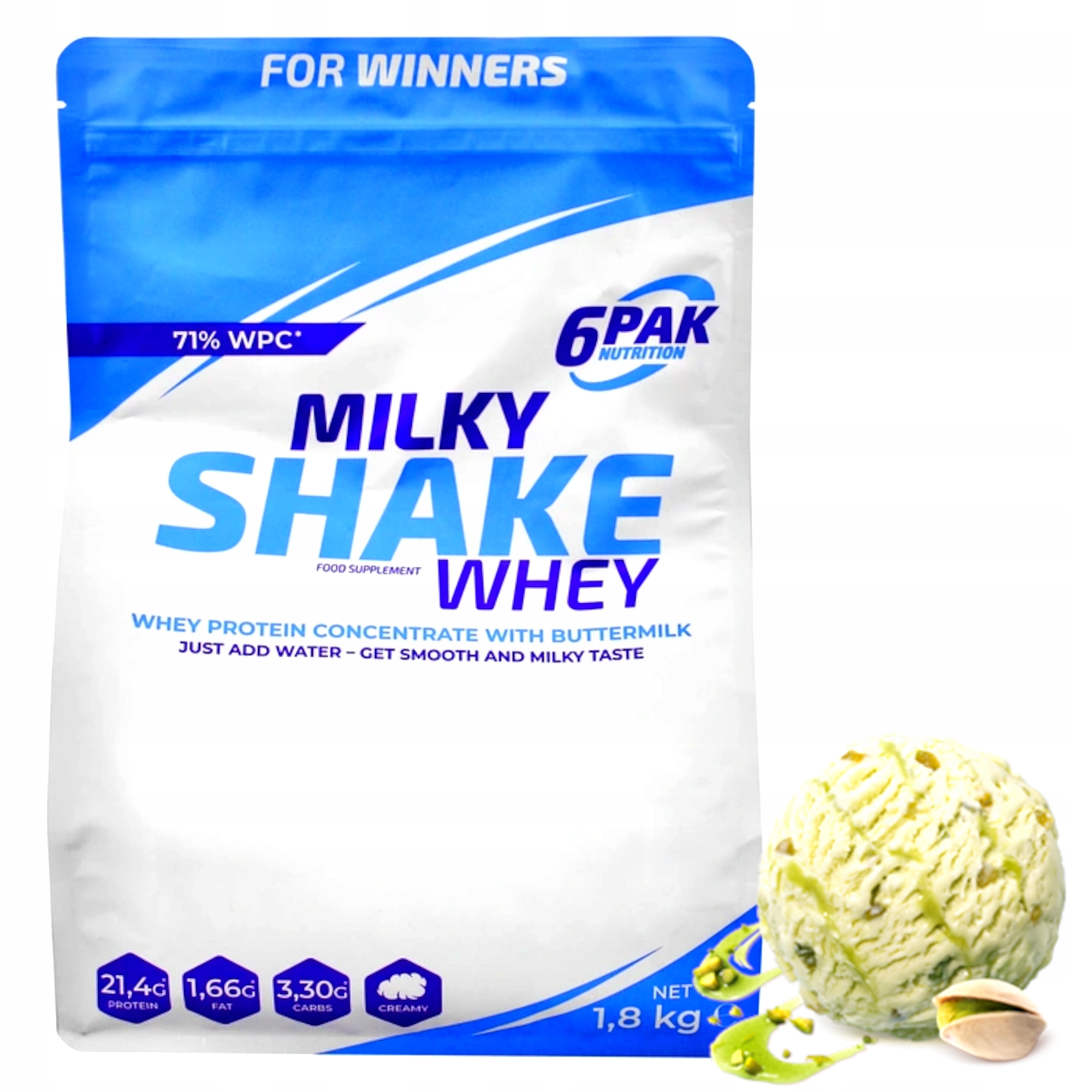 Balení 6 Kusů Milky Shake Whey 1800G Bílkoviny S Lahodnými Příchutěmi