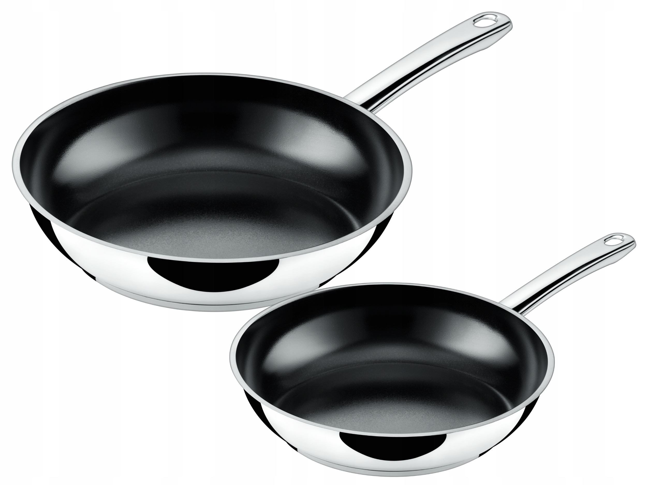 Zestaw 2 szt patelni stalowych Silit Talis 28cm i 24cm indukcja ceramiczne