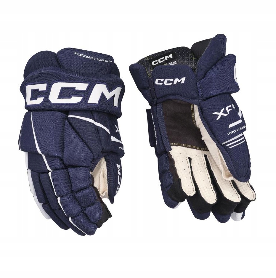 CCM Rukavice CCM Tacks Xf 80 Jr, Junior, 10", tmavě modrá-bílá