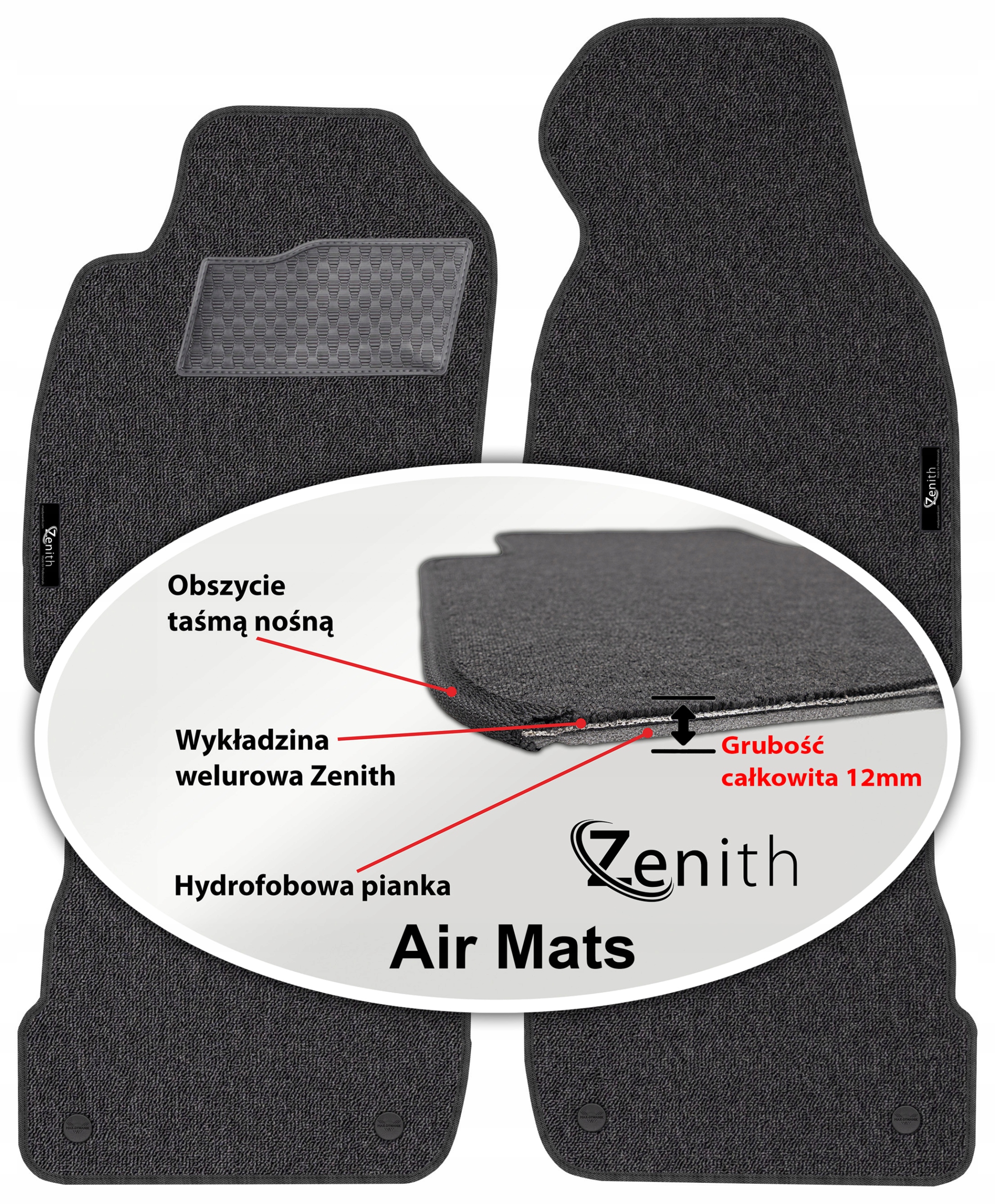 Audi A6 C5 1997-2000 Velúrové koberčeky do auta Zenith Air Mats