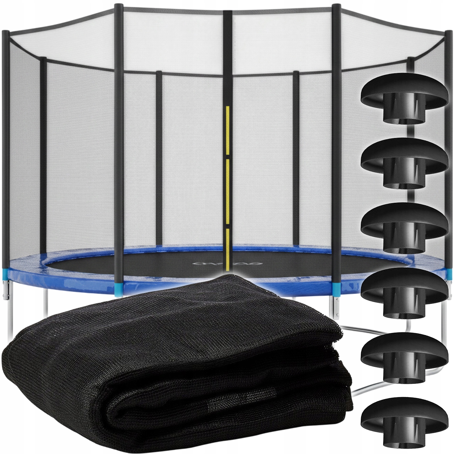 Siatka Zabezpieczająca do trampoliny 8FT 244-252 CM Zewnętrzna Na 6 Słupków