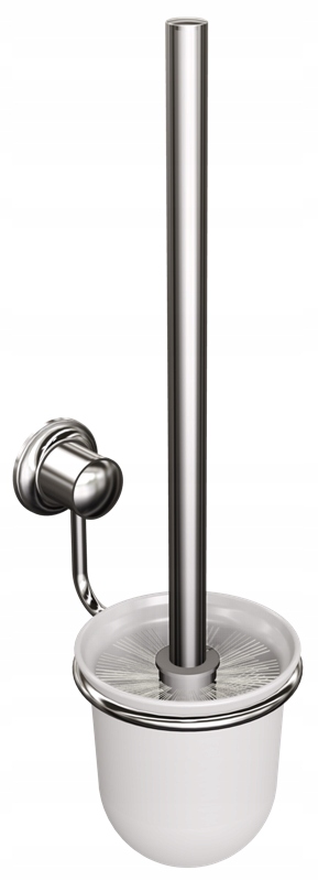 Nástěnný Wc kartáč Andex Chrom s plastovou nádobkou