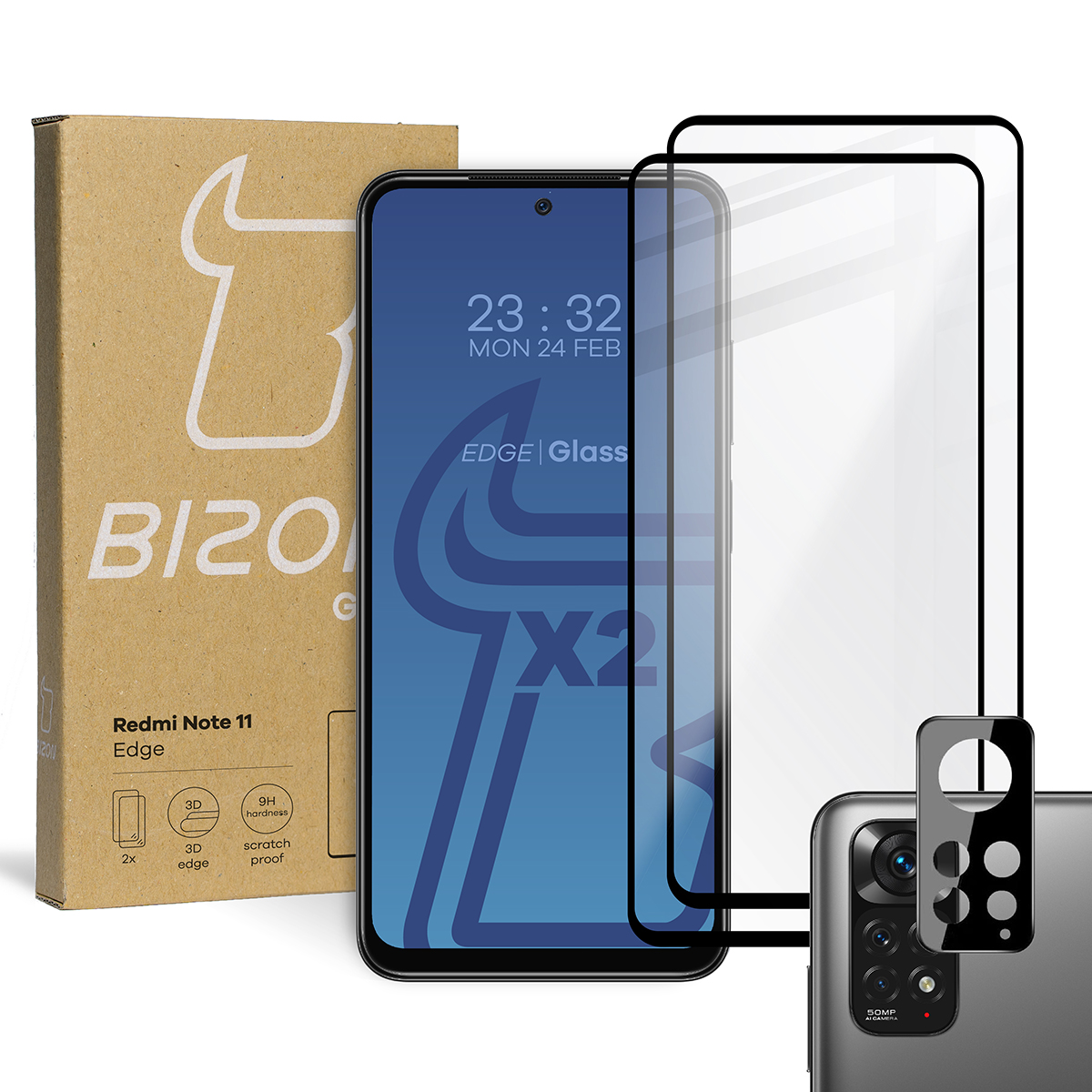 

Szkło hartowane Bizon do Redmi Note 11 na aparat