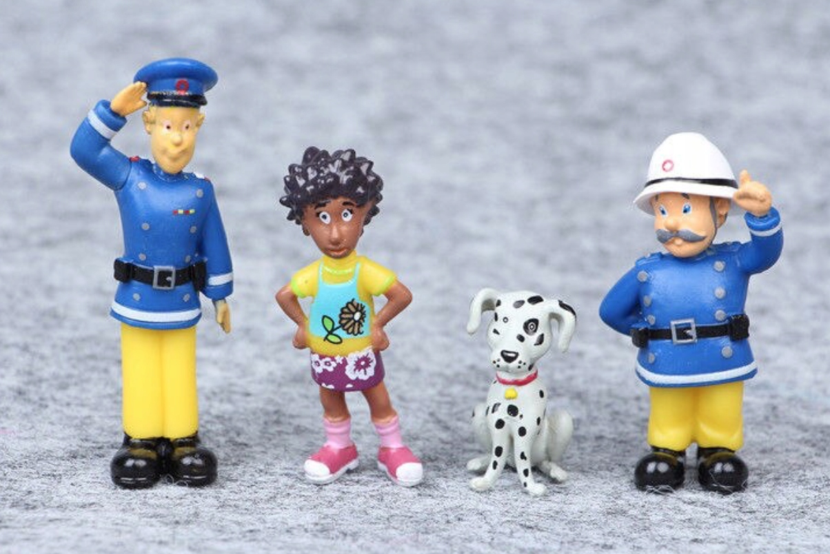 12 db-os TŰZOLTÓ FIGURA SAM nagy szett EREDETI Sorozat Strażak Sam