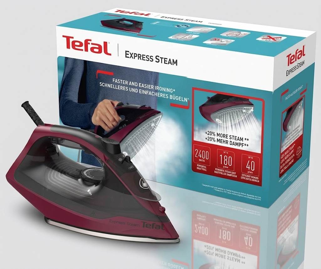 Tefal Express Steam FV2846 Napařovací Žehlička 2400 W 180 g/min s ochranou proti odkapávání