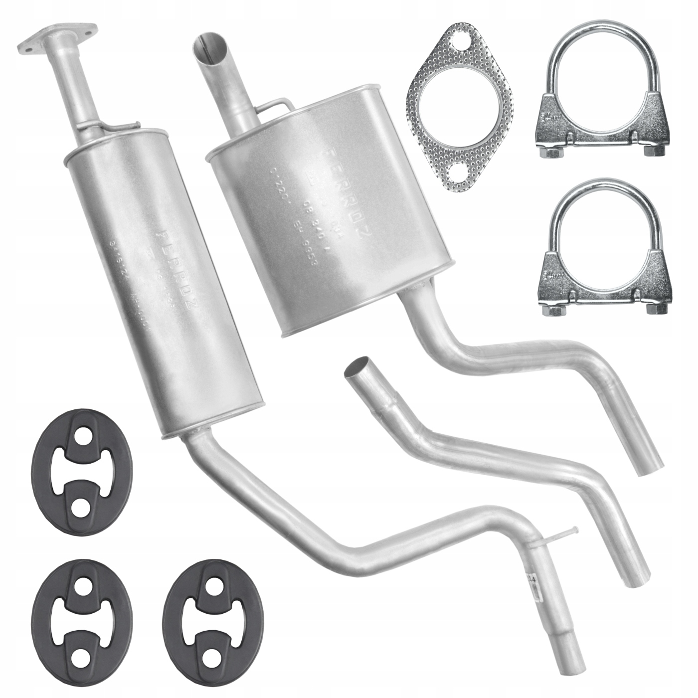 Глушник комплект для Ford Mondeo MK3 III 3 1.8 Універсал гума