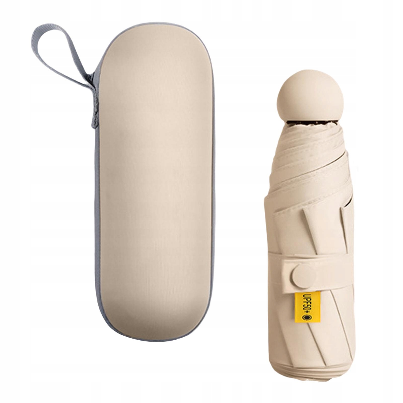 Parasolka Mini Parasolka Podróżna Beżowa z Produkt nie zawiera substancji zapachowych