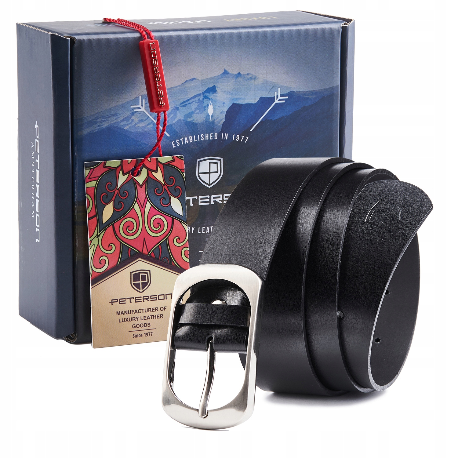 

Peterson modny pasek damski do spodni tuniki skóra