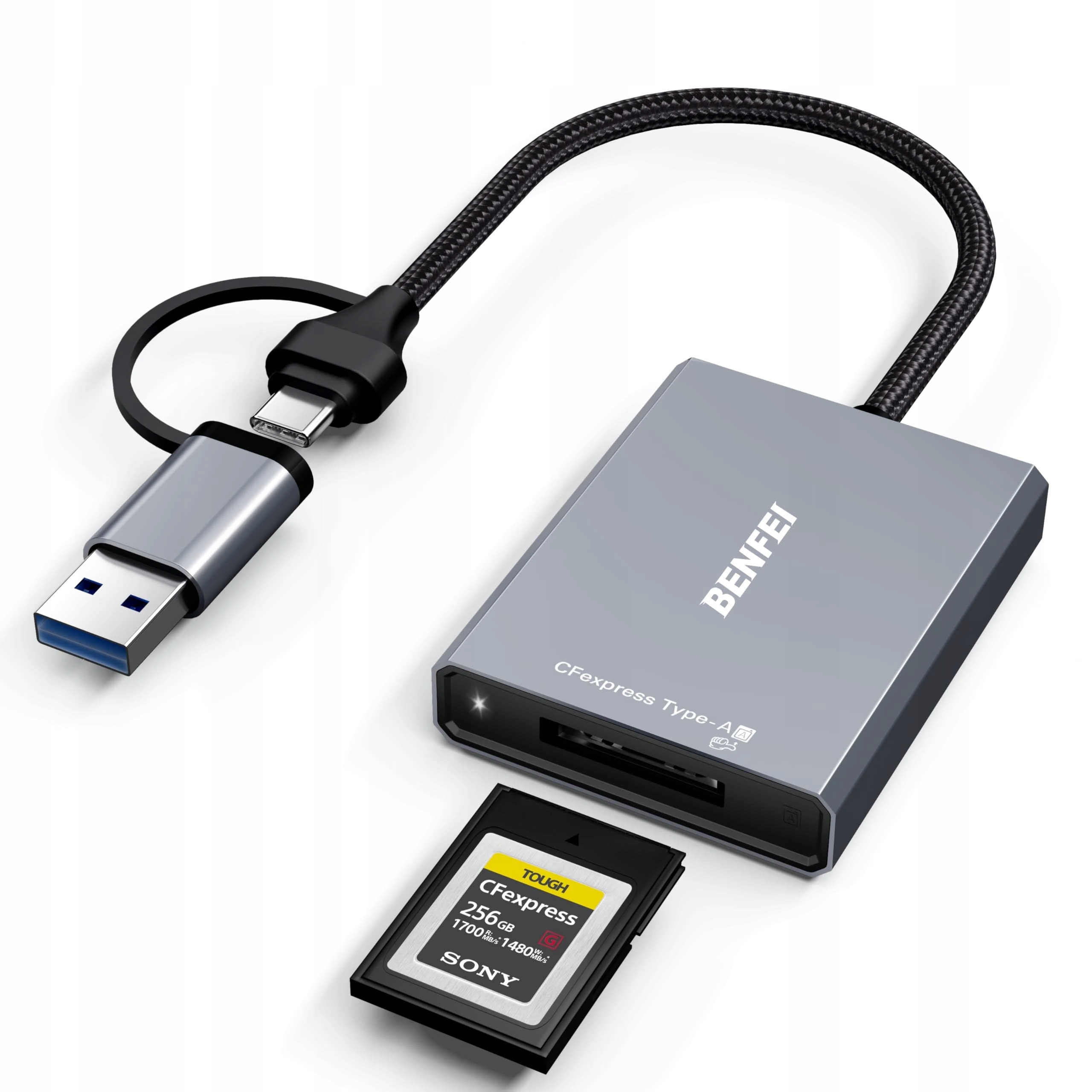 Benfei CFexpress Type A czytnik kart pamięci z Usb 3.2 (Gen 2) 10 Gbps