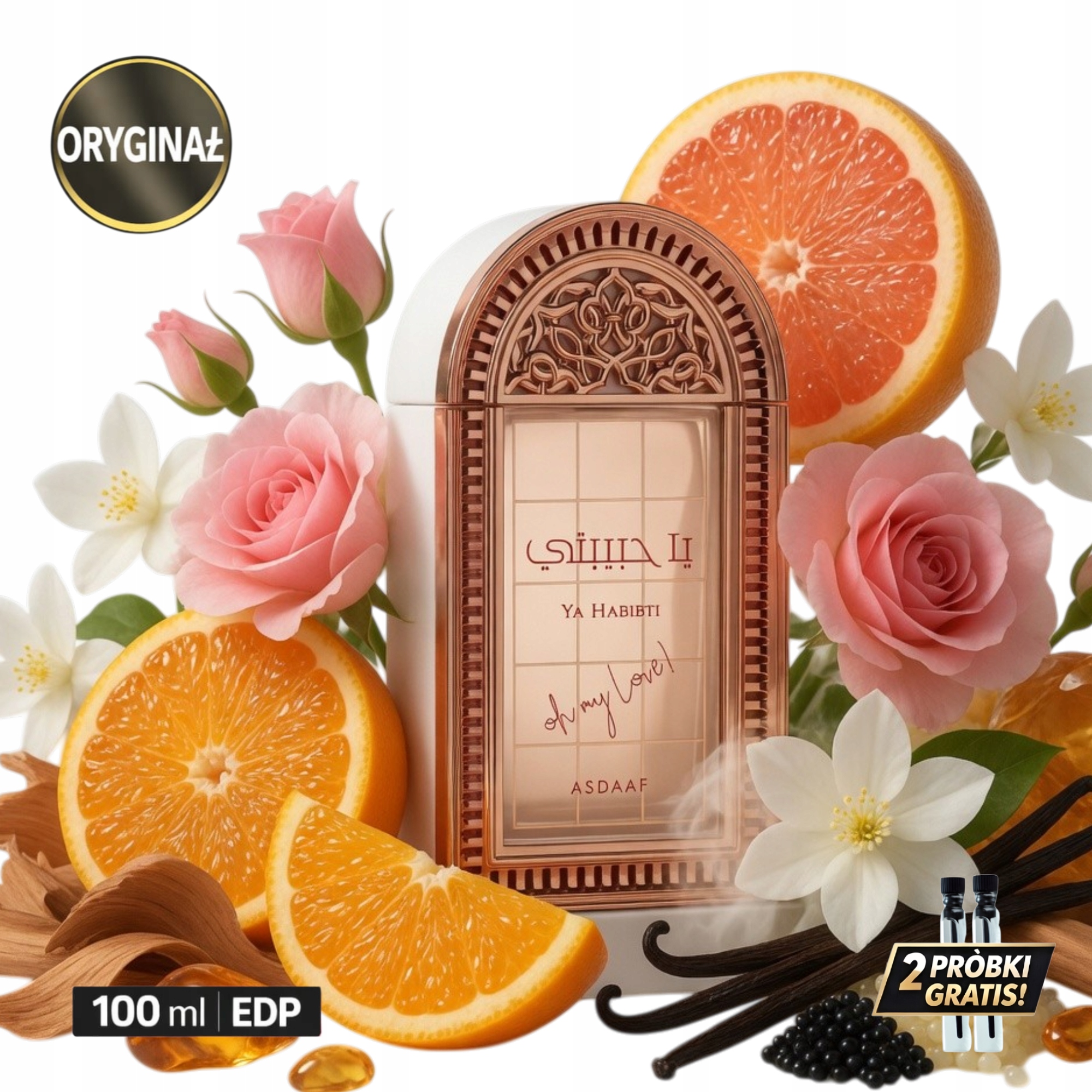 Perfumy Asdaaf Ya Habibti 100ml 2 Próbki