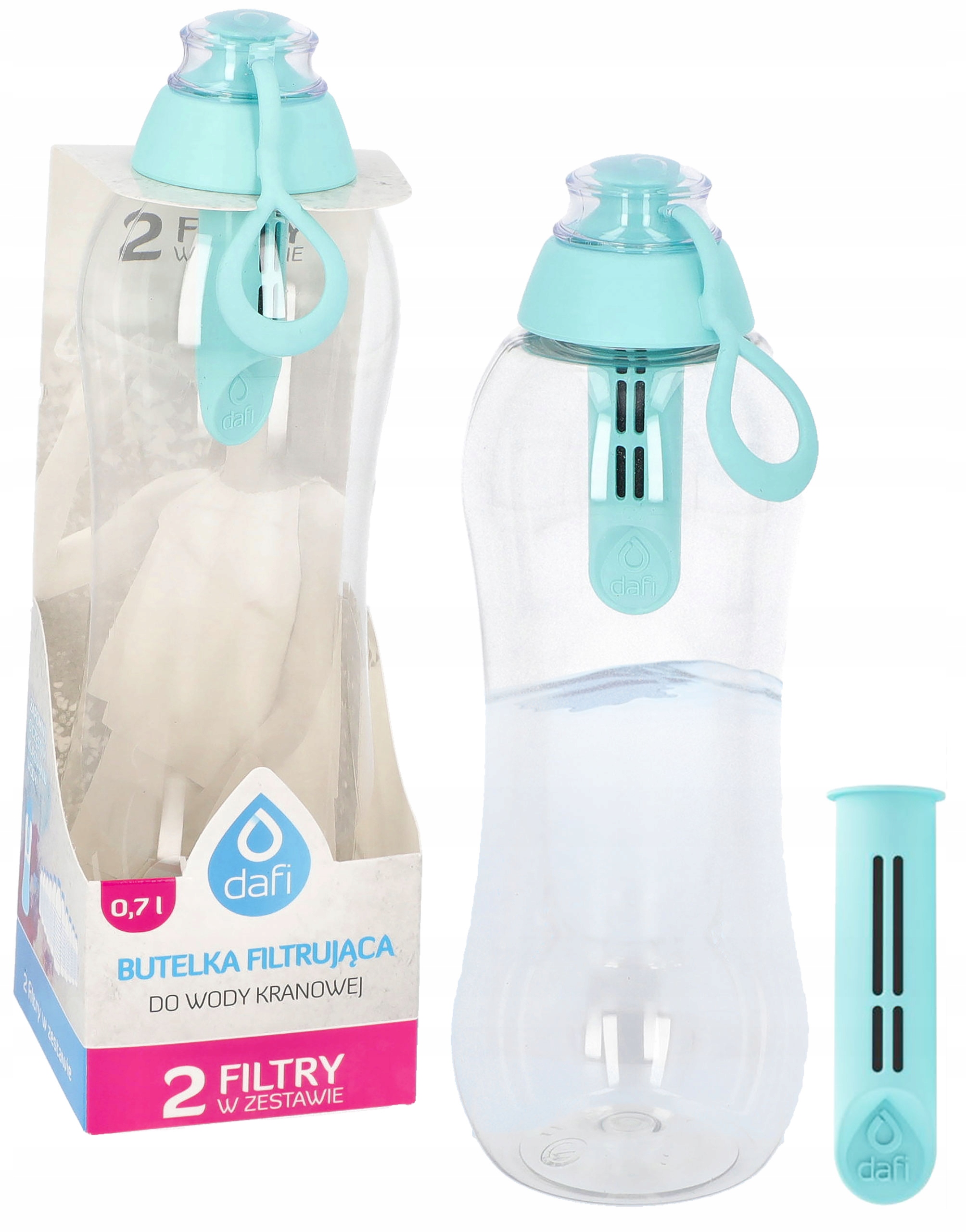 

Butelka Filtrująca Wody Dafi 0,7 2 Filtry Wkłady