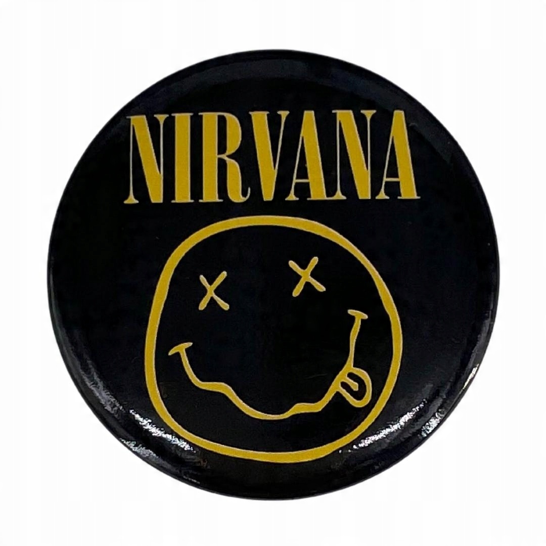 

Przypinka Metalowa Metal Okrągła Nirvana Klasyczna