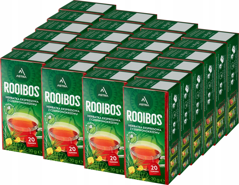 Astra Rooibos Ex20 torebek herbatka czerwonokrzew x24