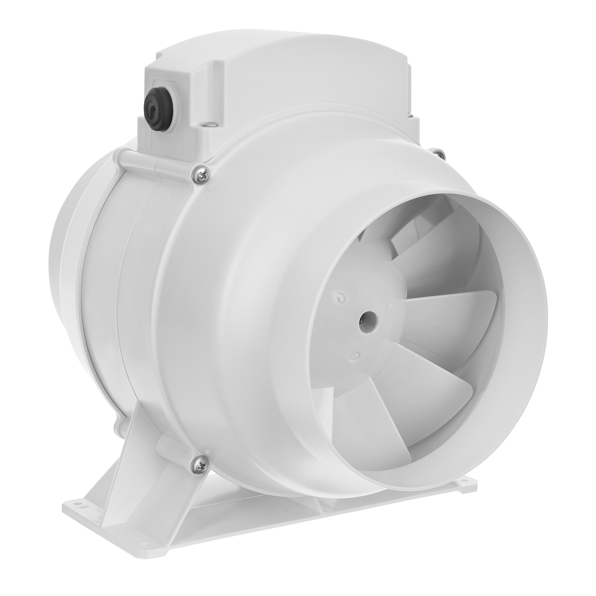 Kanálový Ventilátor koupelnový odtahový 125 mm 245 m³H průmyslový Tichý