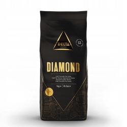 Levně Káva 100% Arabica zrnková tradičně pražená Diamond 1kg Delta