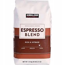 Levně Kirkland Signature Espresso Blend Káva Zrna 1130 g.