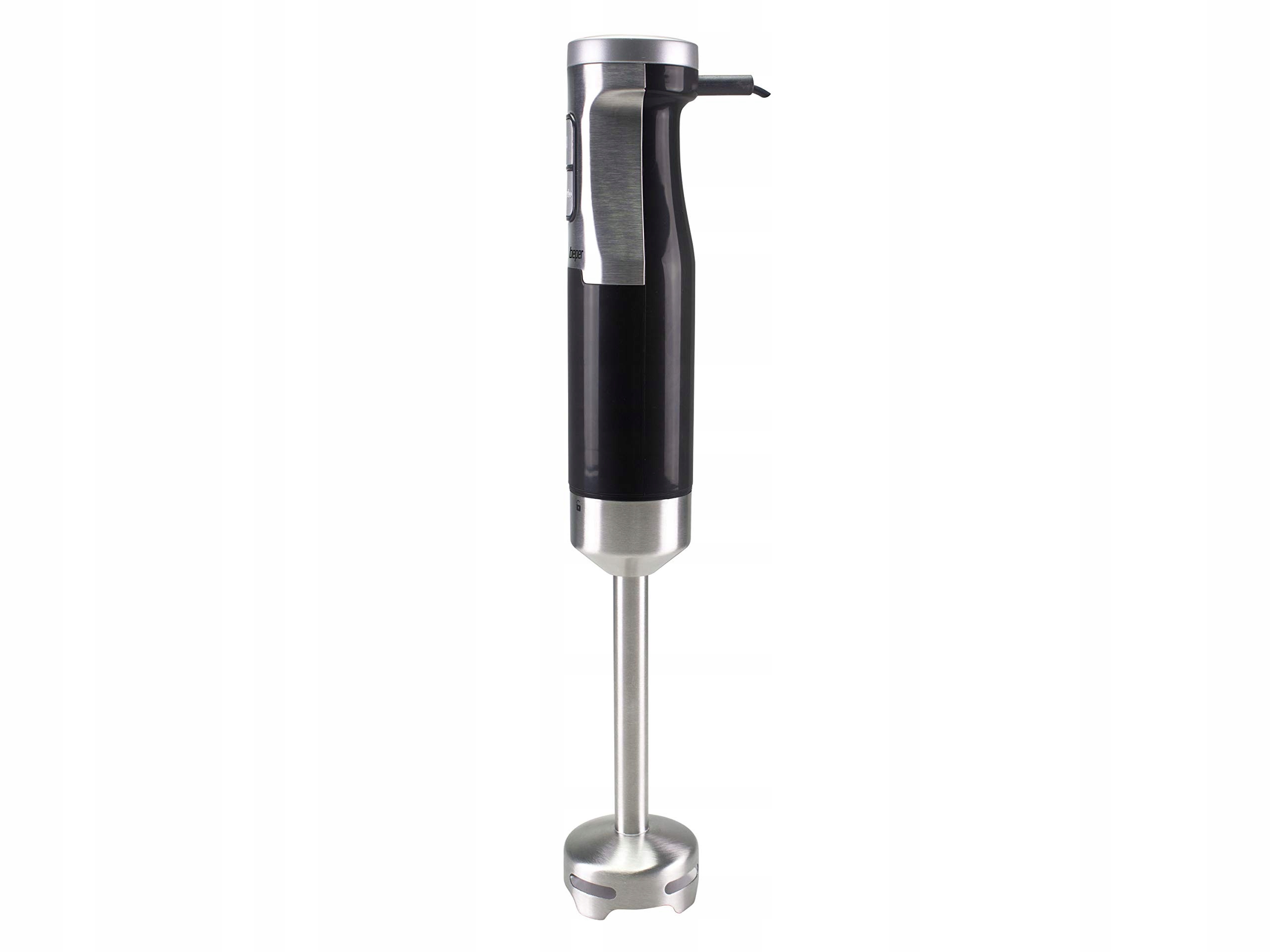 BEPER Blender Ręczny 600W Stal ABS Zdejmowany Trzepaczka Turbo Czarny Szary — miniatura 2