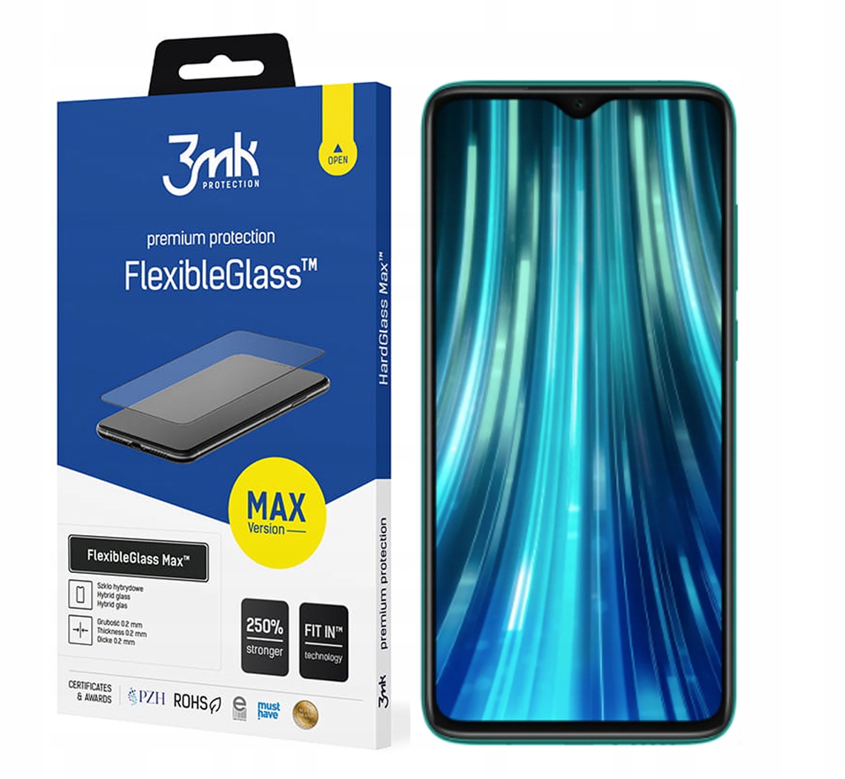 

FlexibleGlass Max 3MK do Xiaomi Redmi Note 8 Pro