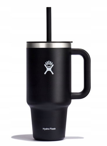 Termohrnek s brčkem Hydro Flask Aa Travel Tumbler 946 ml black