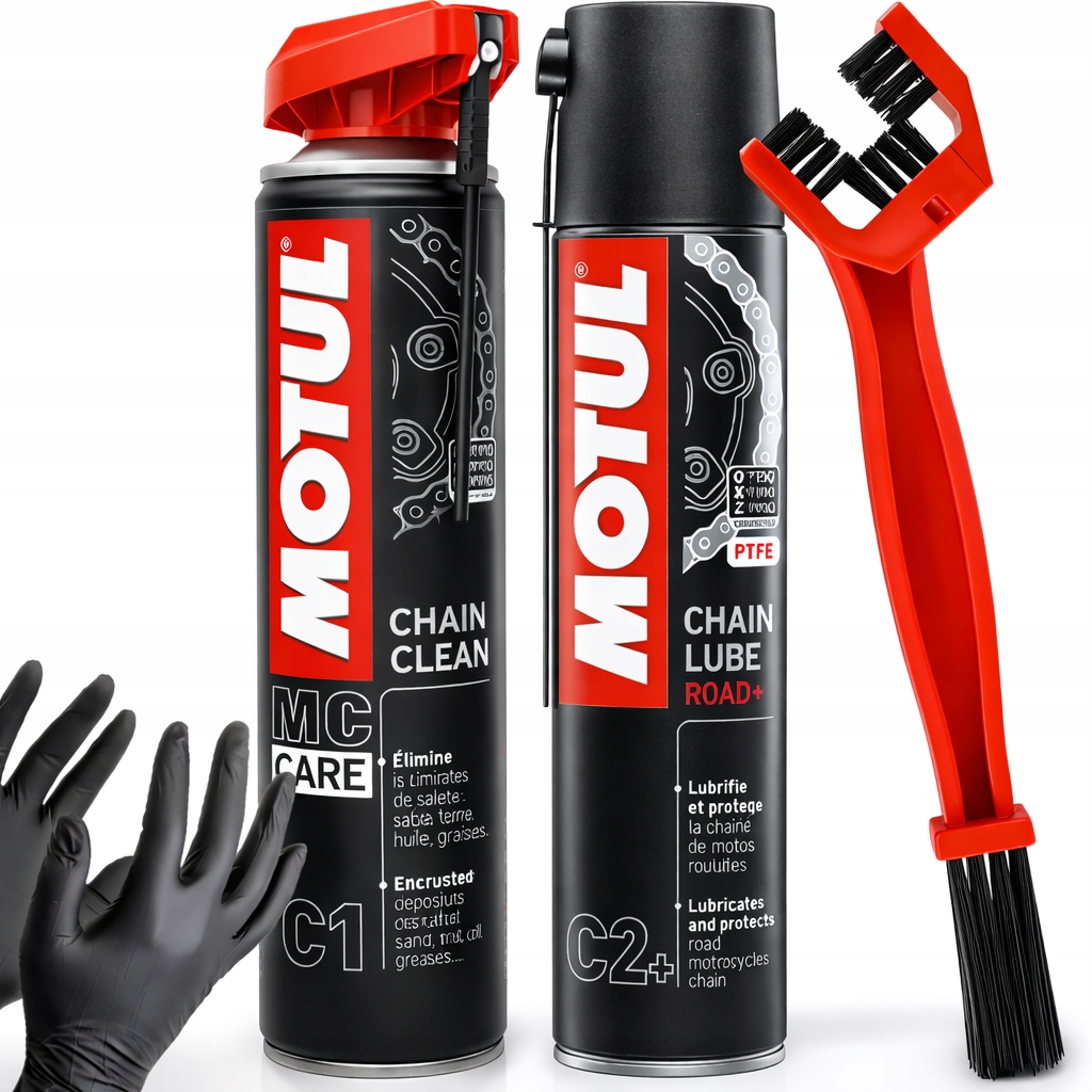 Motul Zmywacz Smar Szczotka Do Szczczenia I Smarowania Łańcucha Rower Moto