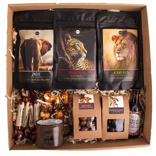 Zestaw Prezentowy dla miłośnika kawy urodziny 18-99 kawa kubek