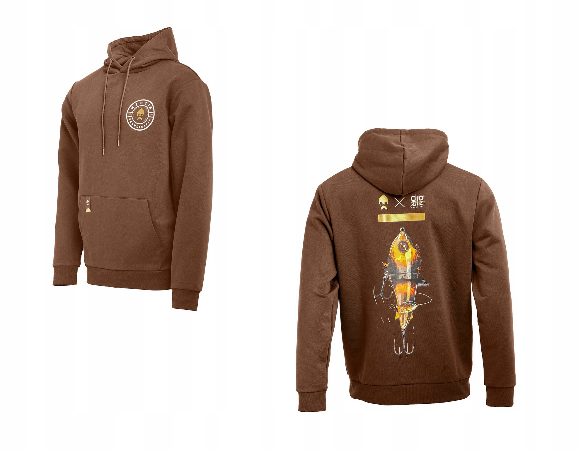 Bluza Z Kapturem Westin Swim Lure Dark Brown-l