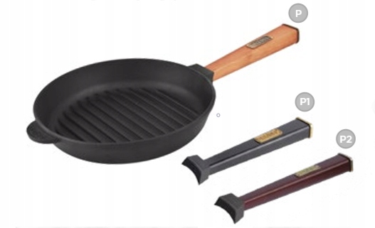 Brizoll żeliwna patelnia grillowa 28cm indukcja Linia OPTIMA GRILL