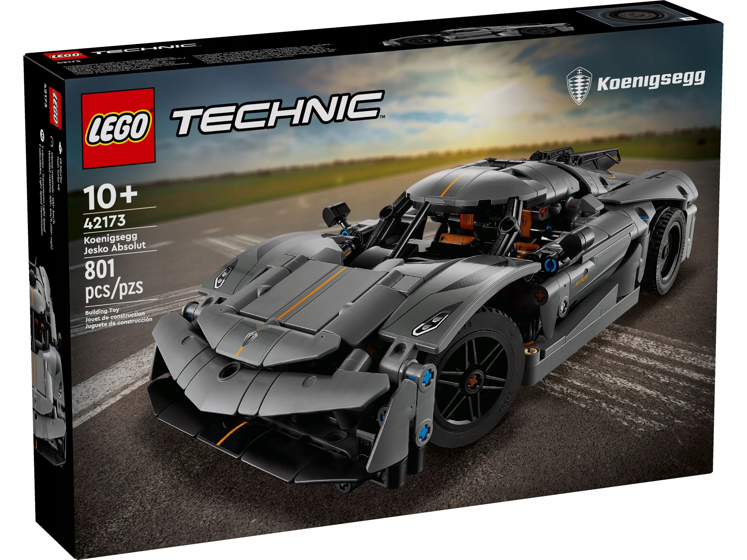 Lego Technic 42173 Šedé Hyperauto Koenigsegg