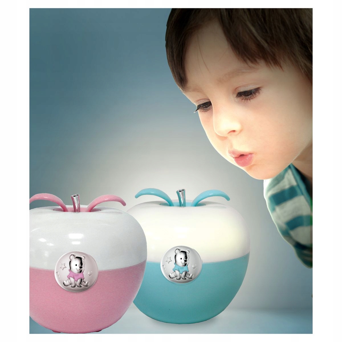 Lampka nocna disney Kubuś Puchatek NIEBIESKA Bohater / Bajka Kubuś Puchatek i Przyjaciele