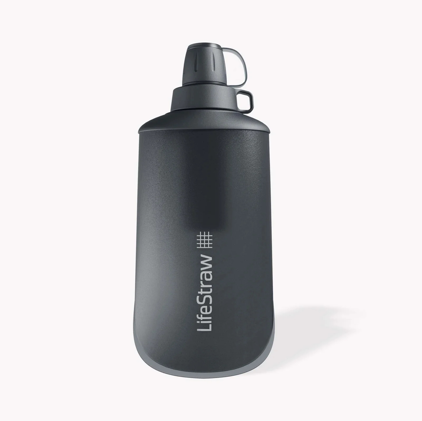 LifeStraw Peak Series Składana Butelka Wyciskana 650 ml z Filtrem Dark Gray