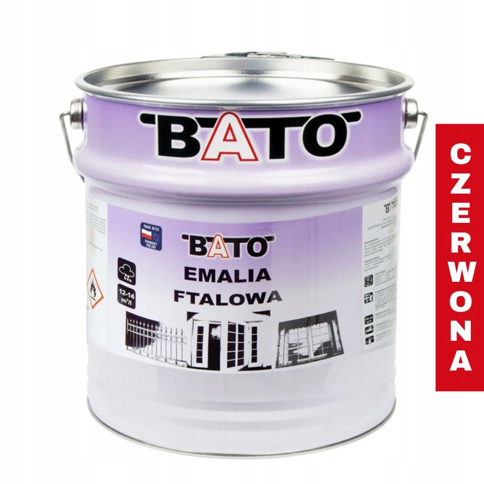 Bato Barva email na dřevo Barva na dřevo Červená 10L
