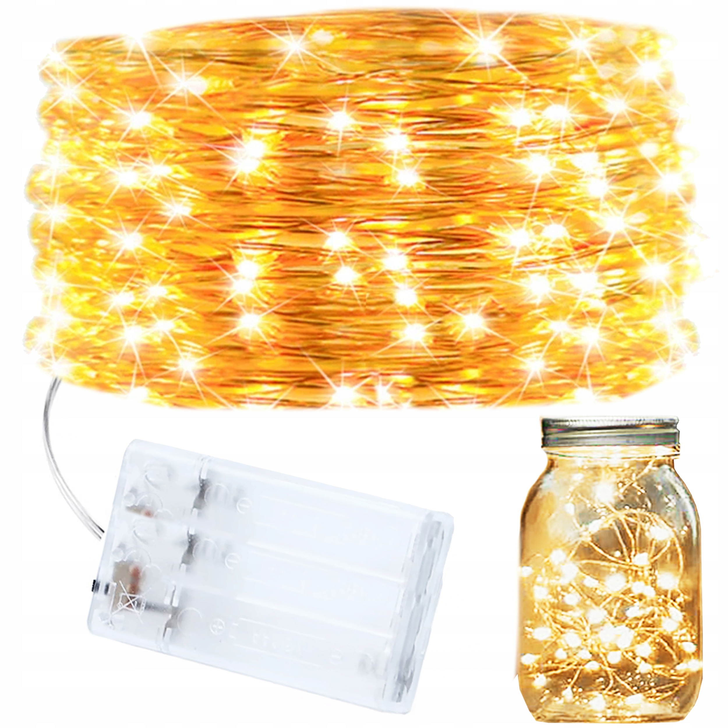 

Lampki Druciki Choinkowe Na Święta Ciepłe 50 Led