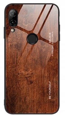 

Etui Szklane Do Honor 8X Drewno Case + Szkło