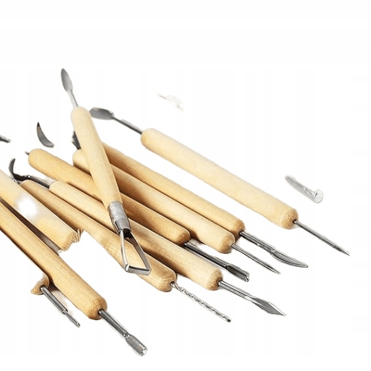 Řezbářská sada v Keramické hlíně Profesionální nářadí 37 ks