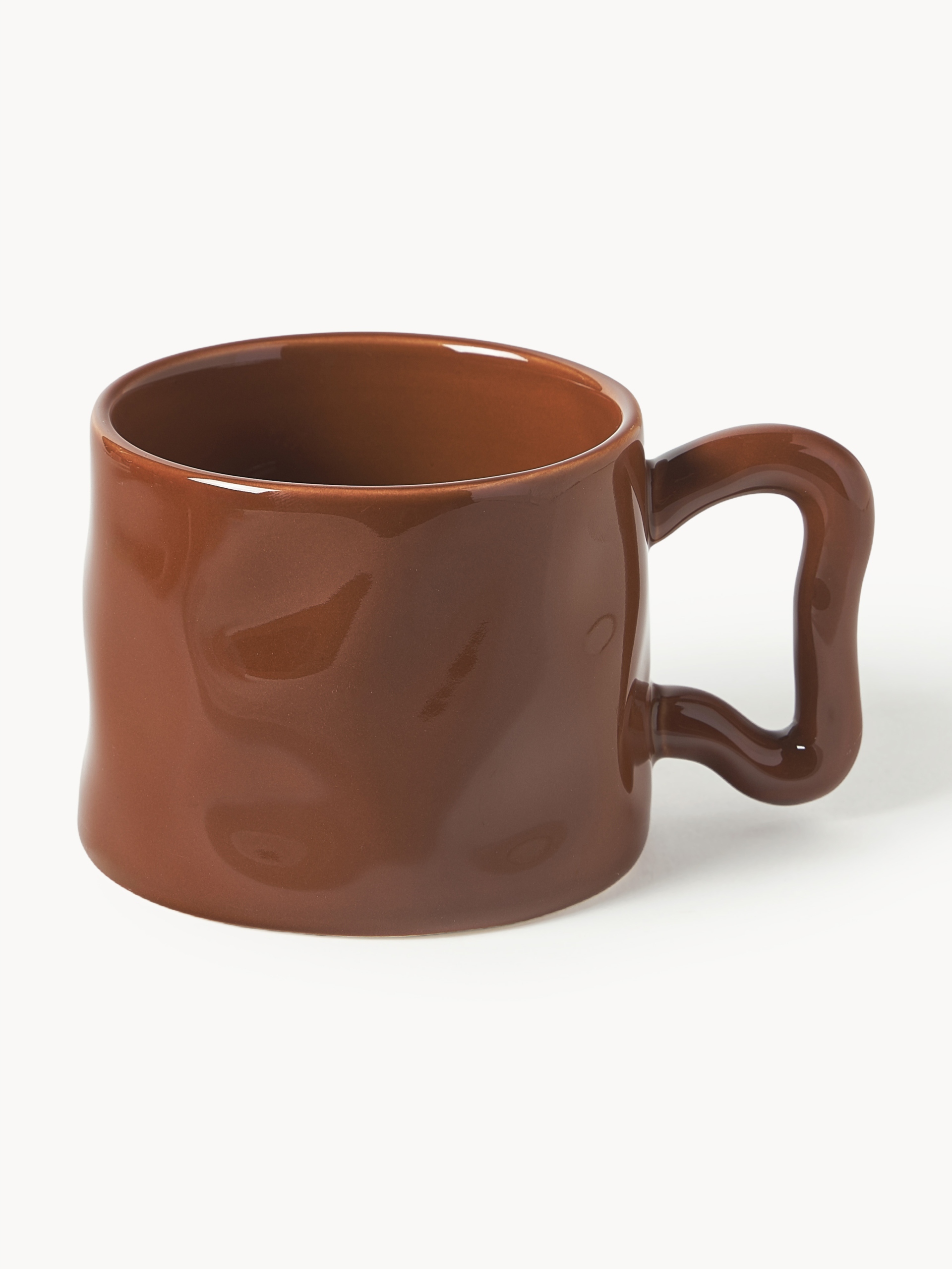 Hrnček Wasabi, 6 kusov Ø 10 x H 8 cm, 300 ml, hnedý