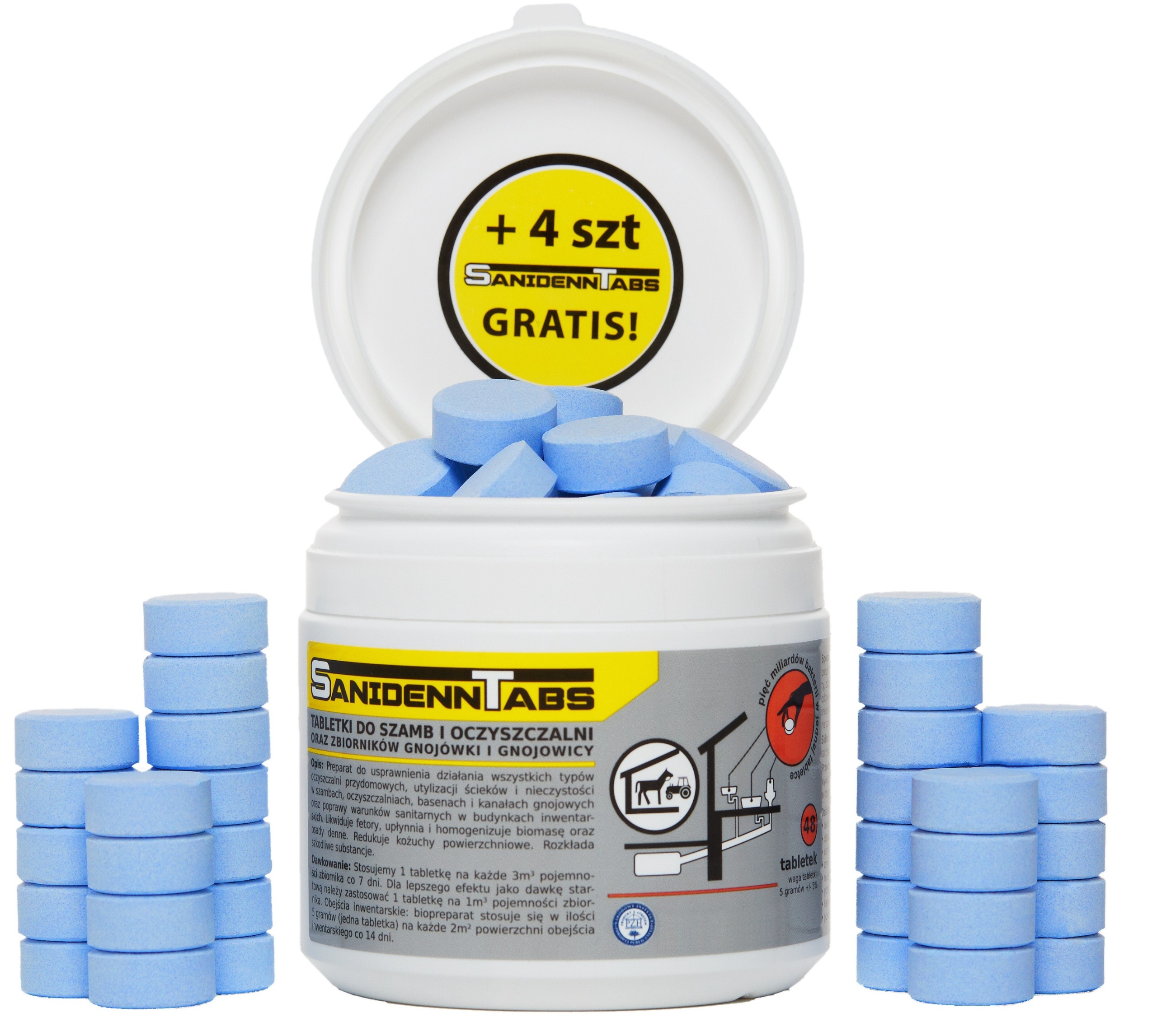 

Bakterie Do Szamba Oczyszczalni Sanidenn 48+4 Szt.