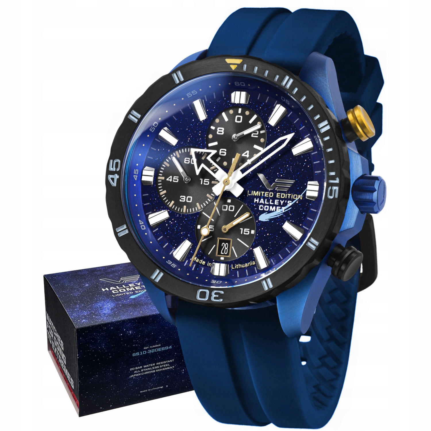 Pánské Hodinky Vostok Europe 6S10-320E694S s modrým páskem
