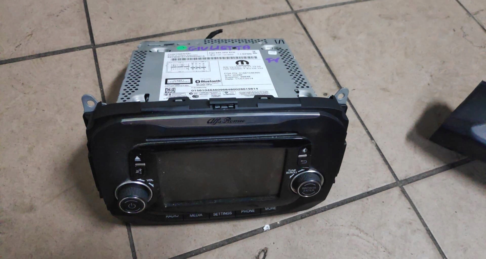 РАДИО CD ALFA ROMEO GIULIETTA 01561046460